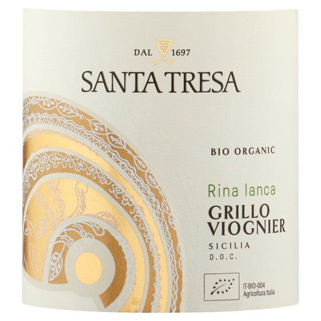 Santa Tresa white wine Grillo Viognier blend 75cl (British brand)