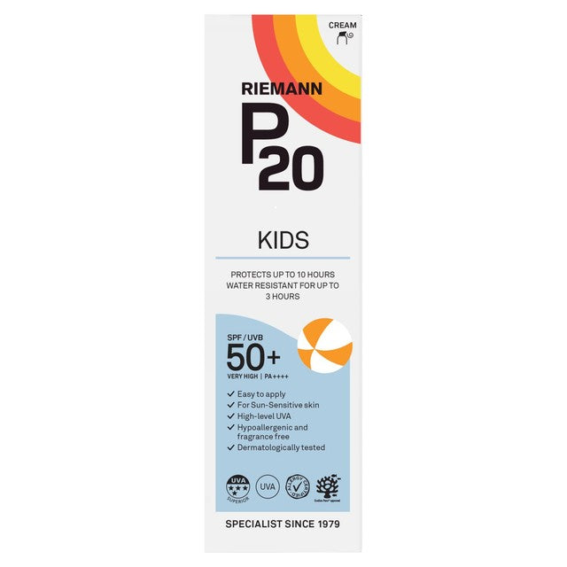 P20 sun cream kids 100ml, imported from the UK