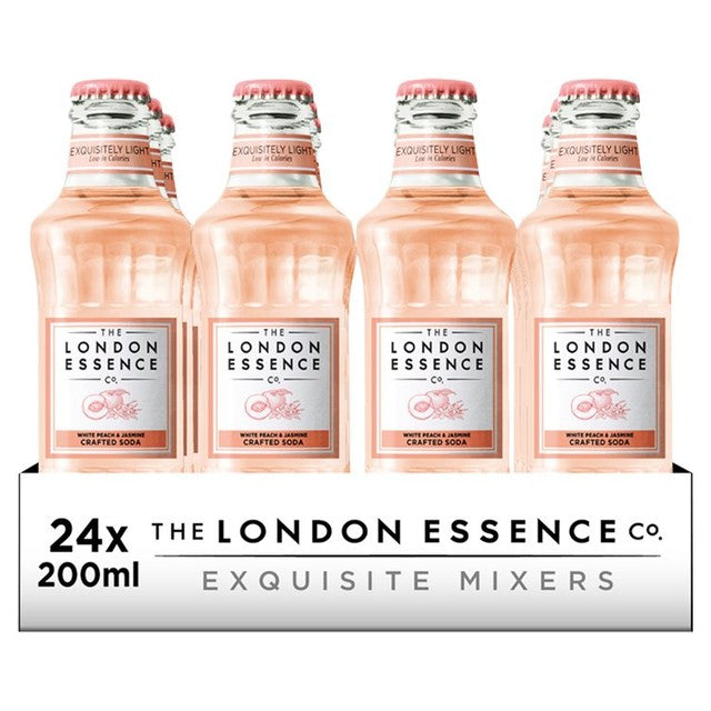 London Essence White Peach Jasmine Soda multipack 24x200ml, UK version
