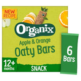 Organix Apfel und Orange weiche Haferflocken-Riegel Kleinkind-Snacks Multipackung 6 x 23g, importiert aus dem Vereinigten Königreich
