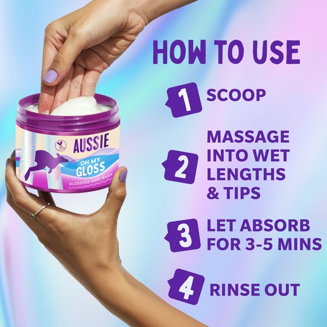 Aussie Oh My Gloss hair mask 500ml - British product