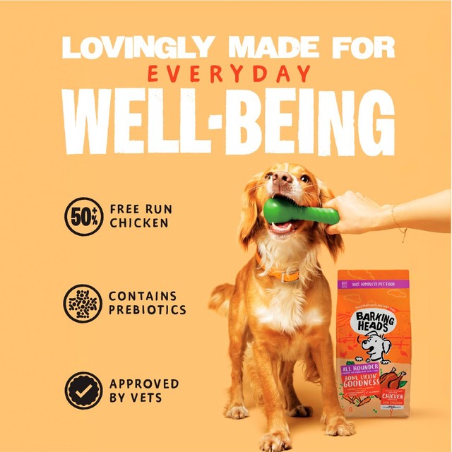 Barking Heads chicken dry dog food 12kg - British product