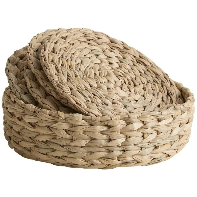 M&S seagrass oval coasters set of 4 with holder - British product