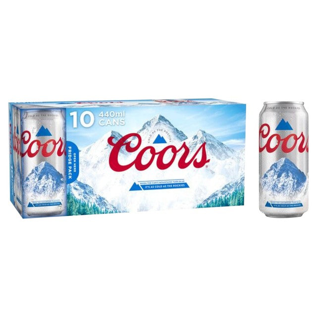 Coors Lager 10 x 440ml - British product
