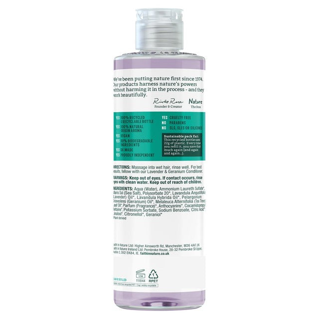 Faith in Nature Lavender & Geranium Shampoo - British product