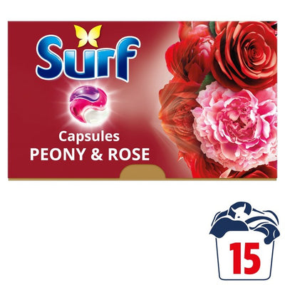 M&S Surf Peony & Rose 3 in 1 Laundry Detergent Capsules 15 Washes- Buy online at McGrocer