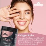 Natures Aid Collagen Vanilla Shake 225g, imported from the UK