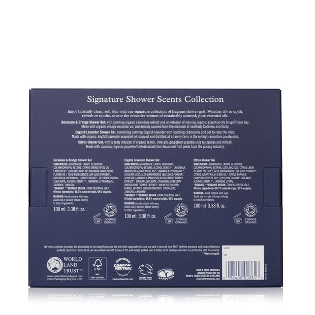 Neal's Yard Remedies Reviving Shower Scents Collection 3 x 100ml, imported from the UK