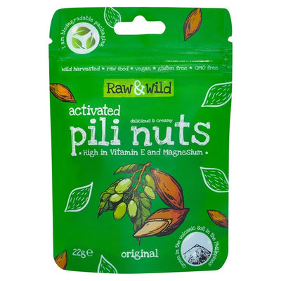 M&S Raw & Wild Activated Pili Nuts Original Organic Nut Snack 22g- Buy online at McGrocer