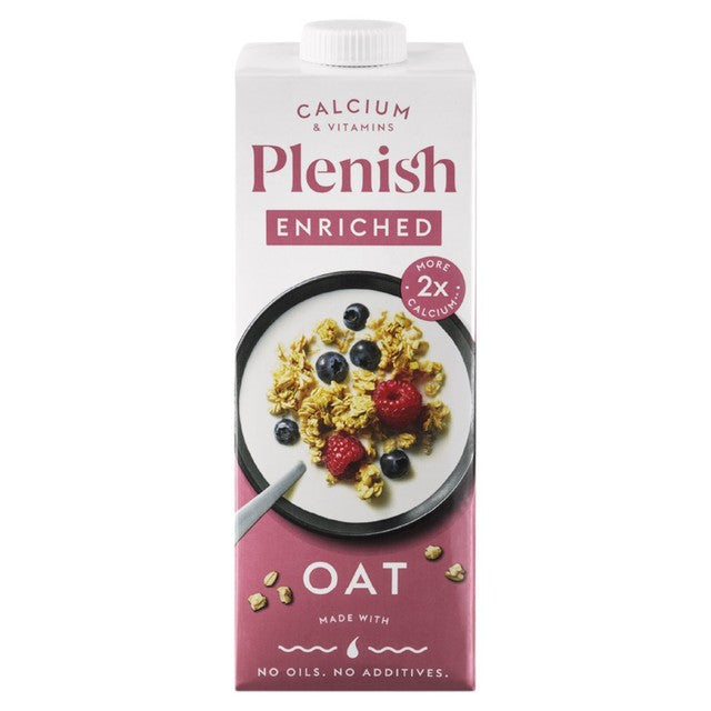 PLENISH Enriched Oat Milk 1L, imported from the UK