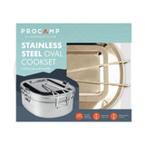 Gem Imports 12-piece stainless steel oval cookset, imported from the UK
