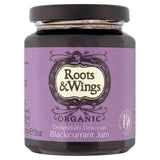 Roots & Wings blackcurrant jam 340g, imported from the UK