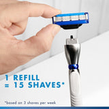 Gillette Mach 3 Turbo razor blades 8-pack, UK version