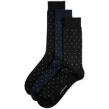 M&S Autograph geometric merino socks 3-pack black (British brand)