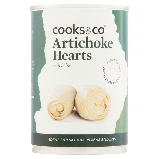 Cooks & Co artichoke hearts in brine 390g - British product