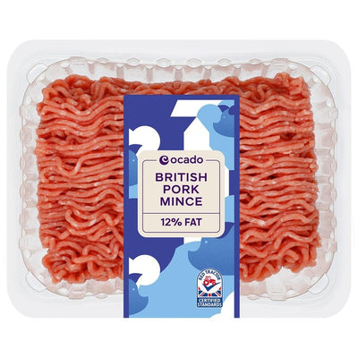 Viande hachée de porc britannique Ocado 12% de matières grasses 500g