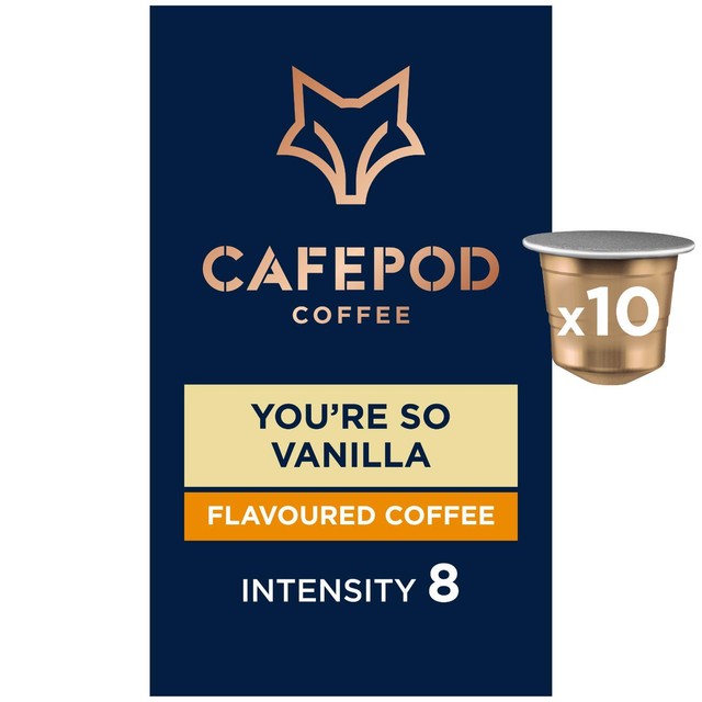CafePod vanilla coffee pods 10 count - British product