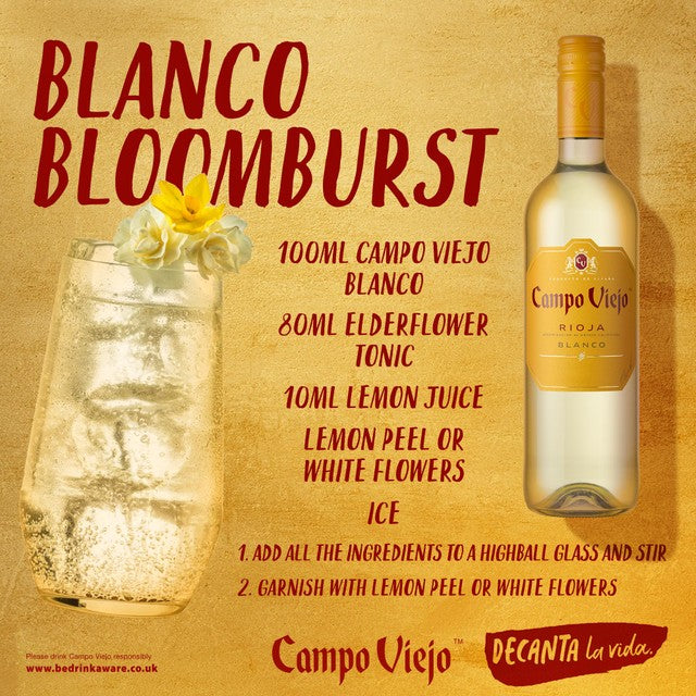Campo Viejo white wine Rioja Blanco 75cl - British product