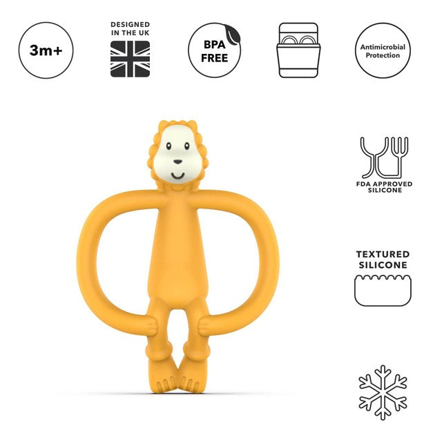 Matchstick Monkey Ludo Lion Teether 10.5cm, imported from the UK
