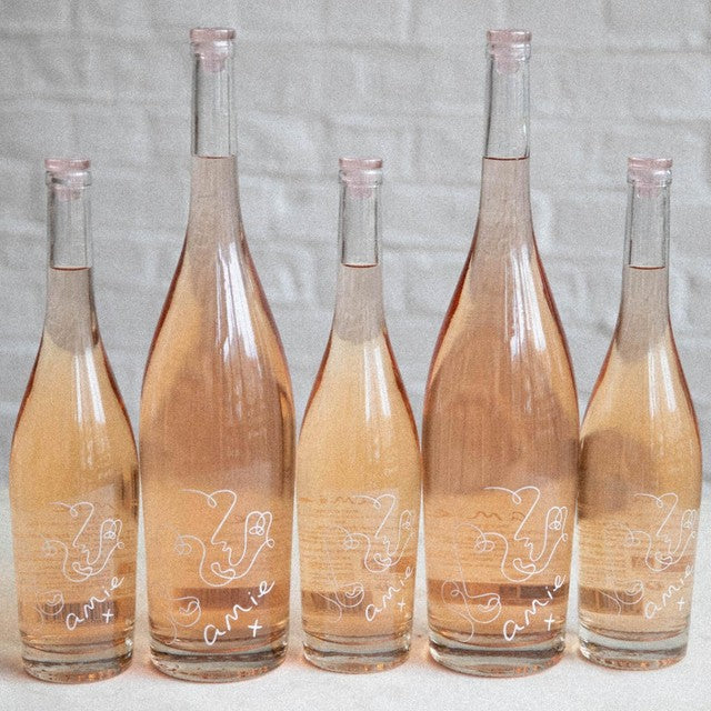 Amie dry organic rosé wine magnum bottle - British product
