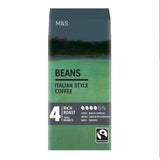 M&S Italian Coffee Beans 227g, imported from the UK