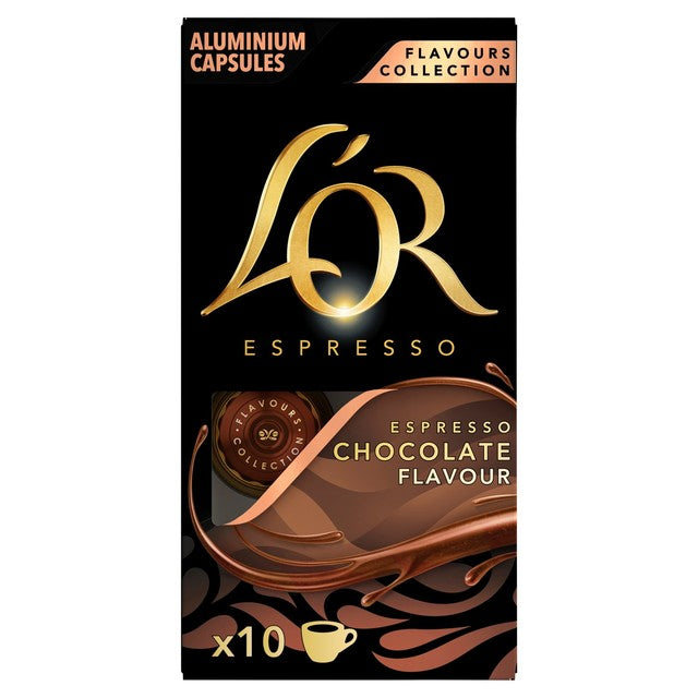 L'OR chocolate espresso coffee pods 10 capsules, UK version