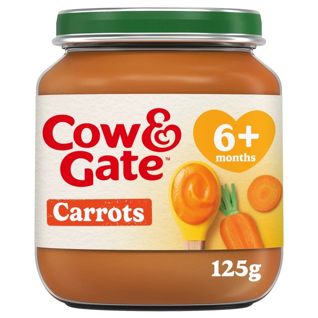 Cow & Gate carrot baby food jar 125g - British product