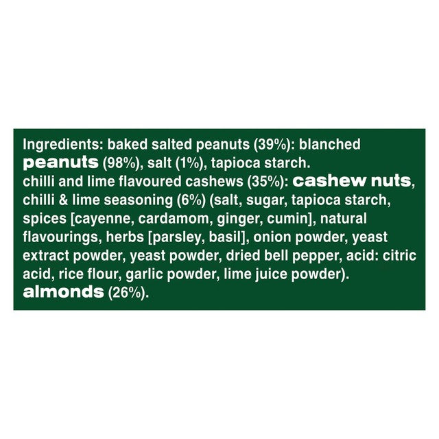 Graze chilli and lime protein mixed nuts 100g, UK version