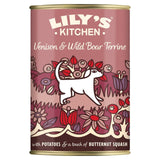 Lily's Kitchen venison and wild boar dog food terrine 400g, UK version