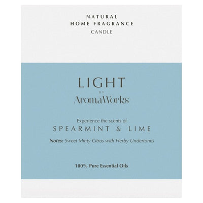 M&S Wax Lyrical AromaWorks Spearmint & Lime Soyavokslys 30cl - Kjøp online hos McGrocer