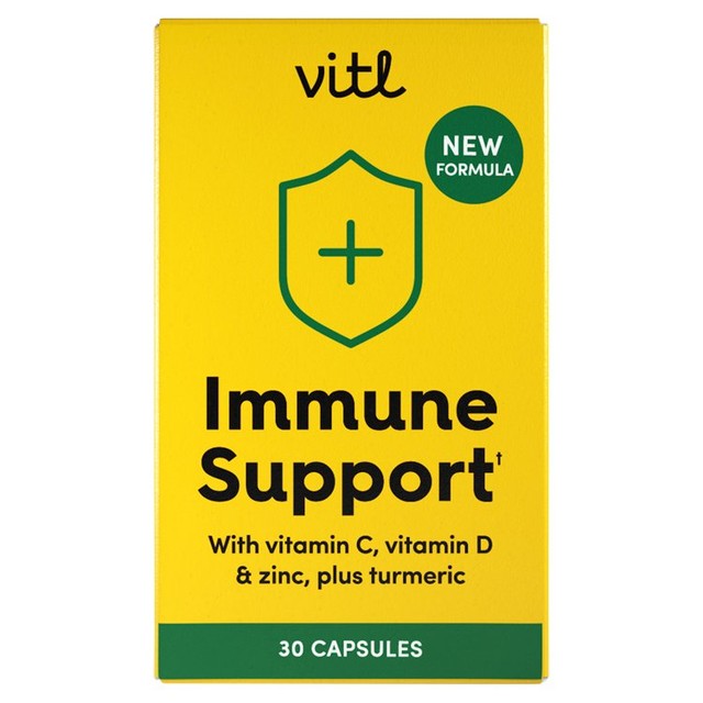 VITL immune support supplement capsules 30 pack (British brand)
