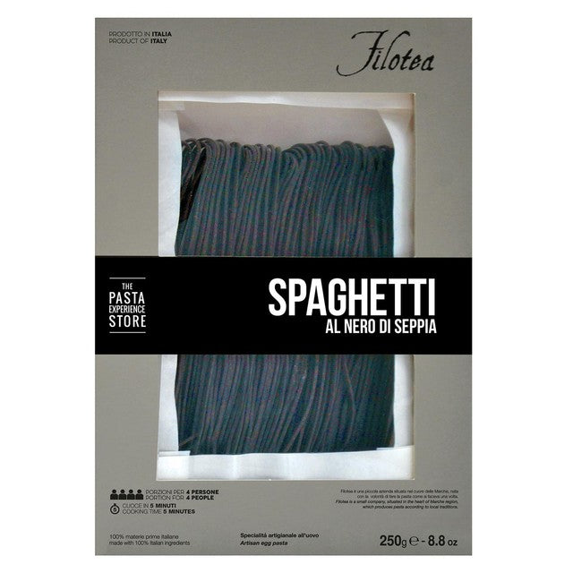 Filotea squid ink spaghetti alla chitarra 250g - British product