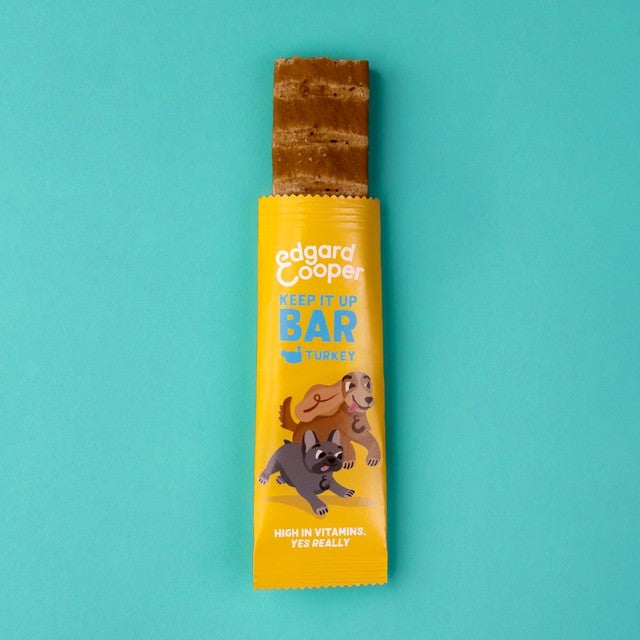 Edgard & Cooper grain-free turkey dog treat bar 30g - British product