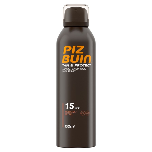 Piz Buin Tan & Protect Tan Intensifying Sun Cream Spray 150ml, imported from the UK
