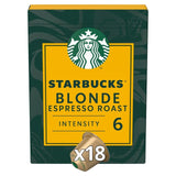 Starbucks Blonde Espresso Roast coffee pods 18 capsules - British product