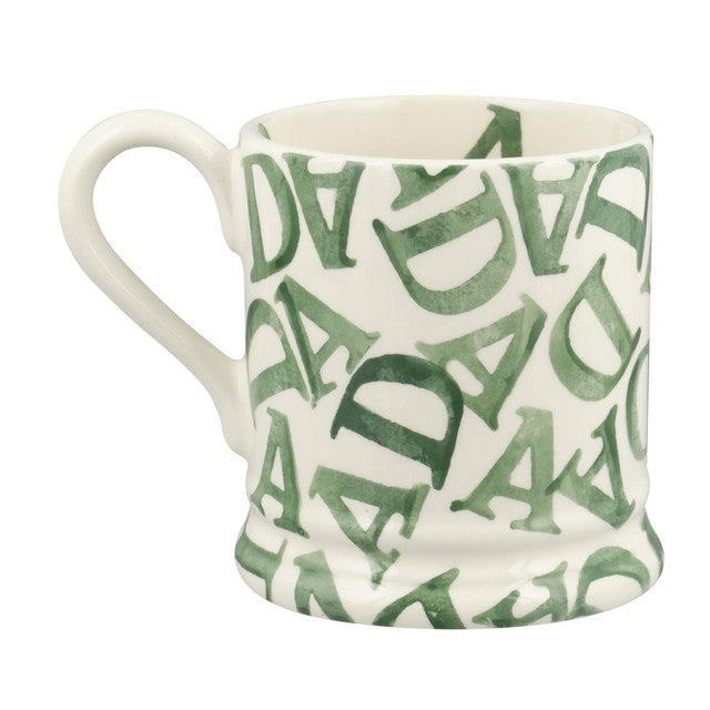 Emma Bridgewater D.A.D Green 1/2 pint mug - British product