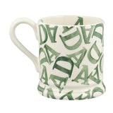 Emma Bridgewater D.A.D Green 1/2 pint mug - British product