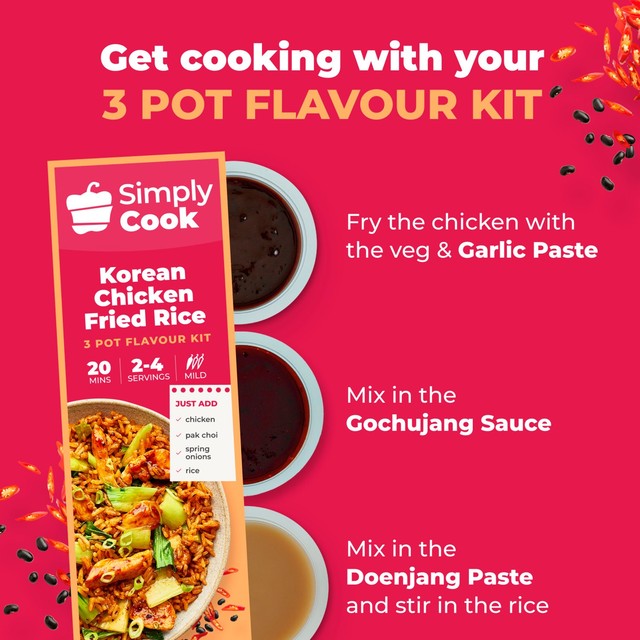 SimplyCook Korean Fried Rice recipe kit 70g (British brand)