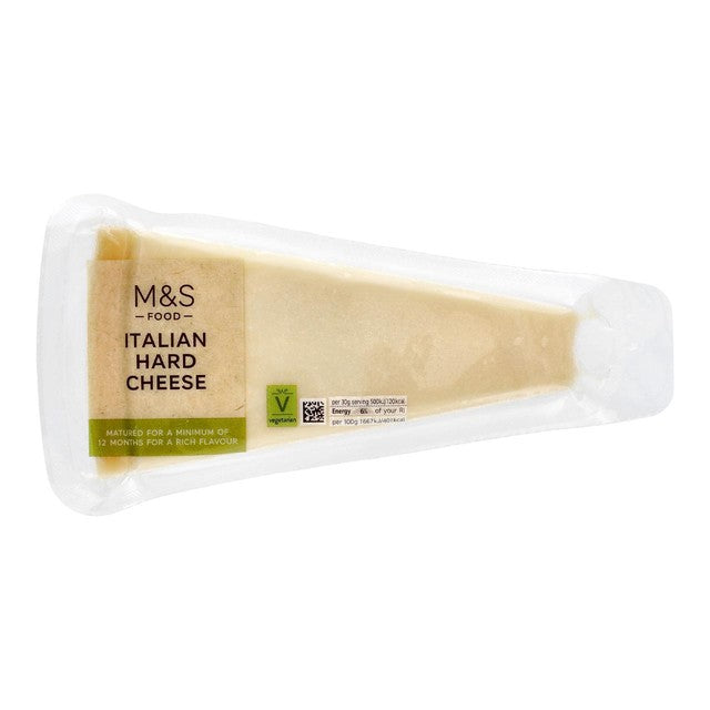 M&S Italian Hard Cheese 200g, imported from the UK