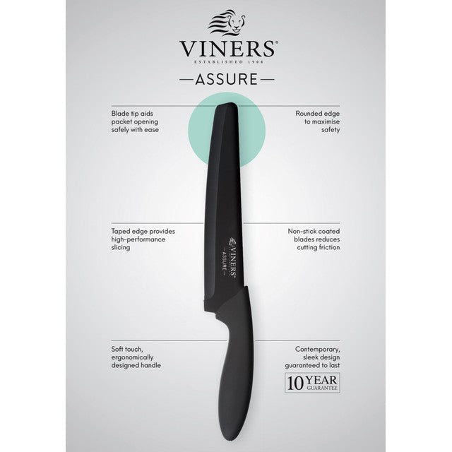 Viners Assure 4 piece knife set (British brand)