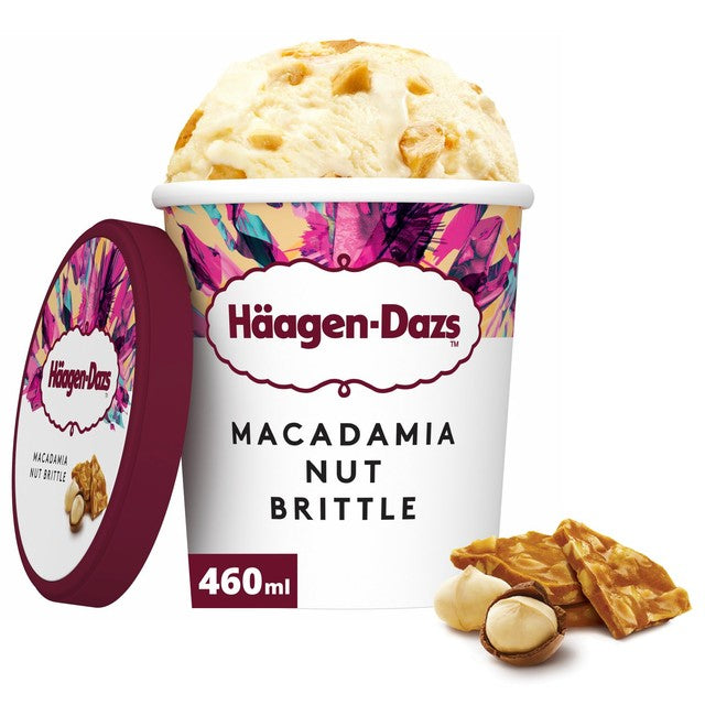 Häagen-Dazs macadamia nut brittle ice cream 460ml, UK version