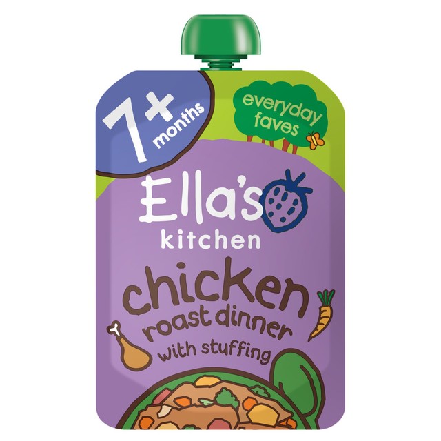 Ella's Kitchen chicken roast dinner baby food pouch 130g - British product