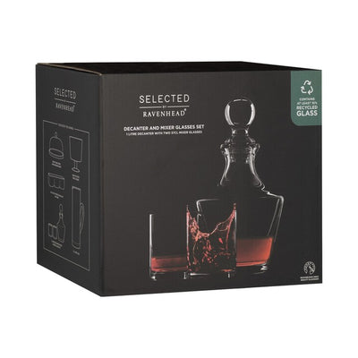 Rayware Ravenhead 1-Liter-Whiskyglas- und Dekanter-Set