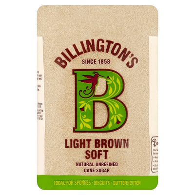 Billington's Light Brown Soft Brown Sugar 1kg