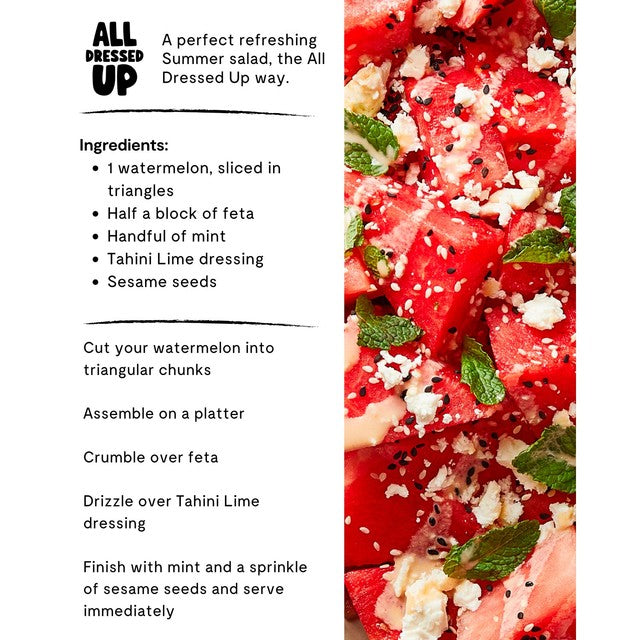 All Dressed Up Tahini & Lime salad dressing 250ml - British product