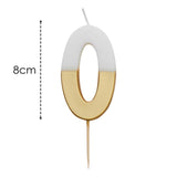 Talking Tables Number 0 Large Gold Candle (British brand)