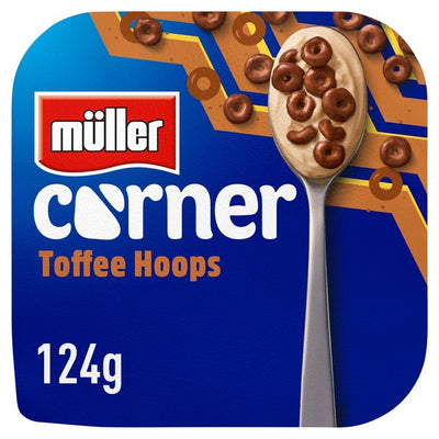 M&S Muller Toffee Yoghurt med Sjokoladeringer Yoghurtbeger 124g - Kjøp online hos McGrocer