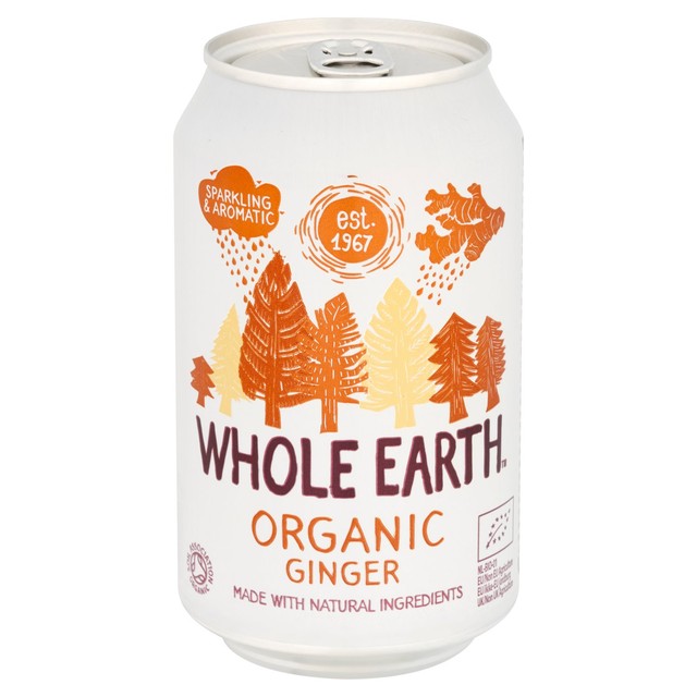 Whole Earth organic sparkling ginger drink 330ml (British brand)