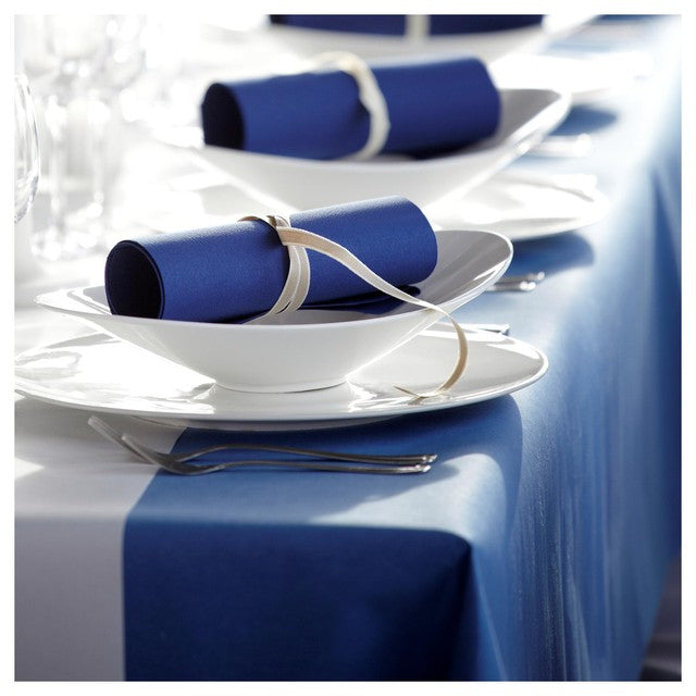 Duni dark blue Dunicel table cover 118x180cm - British product