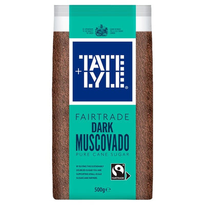 Tate & Lyle Fairtrade mørk muscovado rørsukker 500g